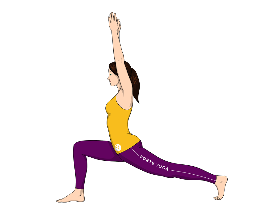 High Lunge Yoga Pose - Forte Yoga