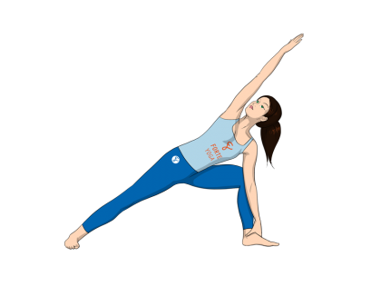 Extended Side Angle Yoga Pose