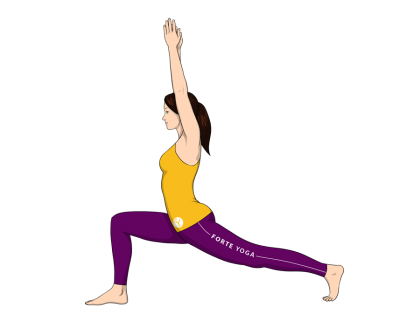 High Lunge Yoga Pose