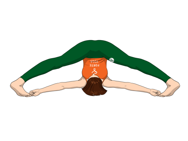 Reclining Angle Yoga Pose