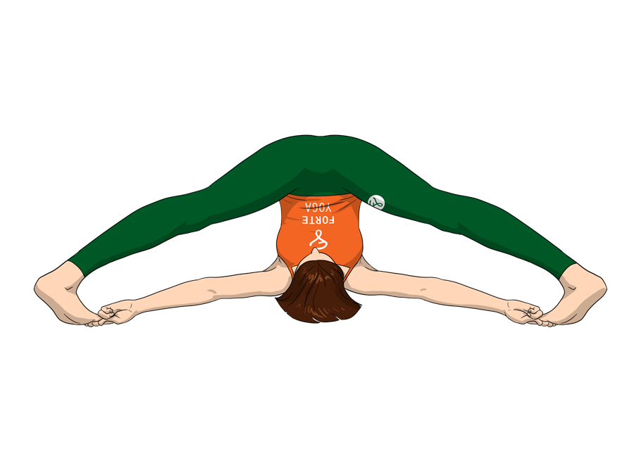 Reclining Angle Yoga Pose - Forte Yoga