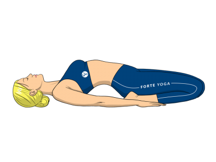 Reclining Hero Yoga Pose