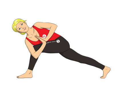 Revolved Side Angle Yoga Pose