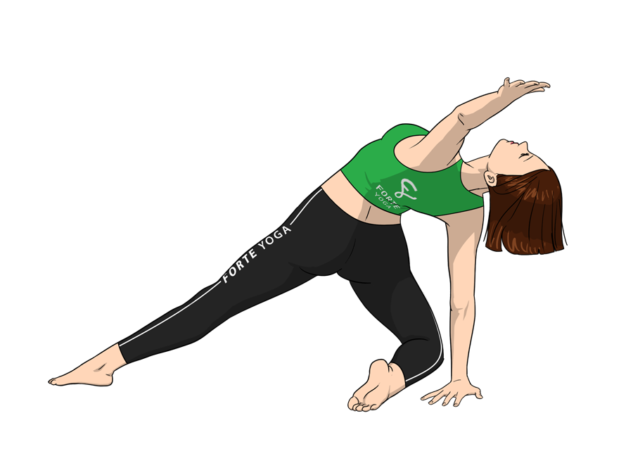 Revolving Beam Yoga Pose - Forte Yoga