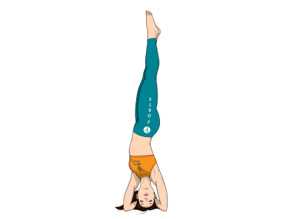 Side Headstand Yoga Pose