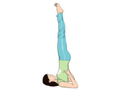 Supported Shoulderstand Yoga Pose