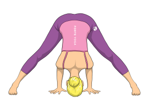 Wide Legged Forward Bend Yoga Pose